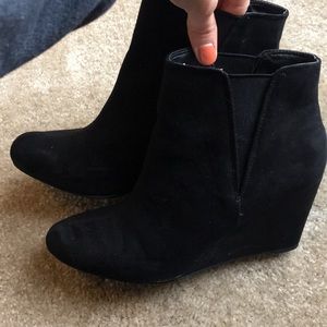 Ankle wedge booties